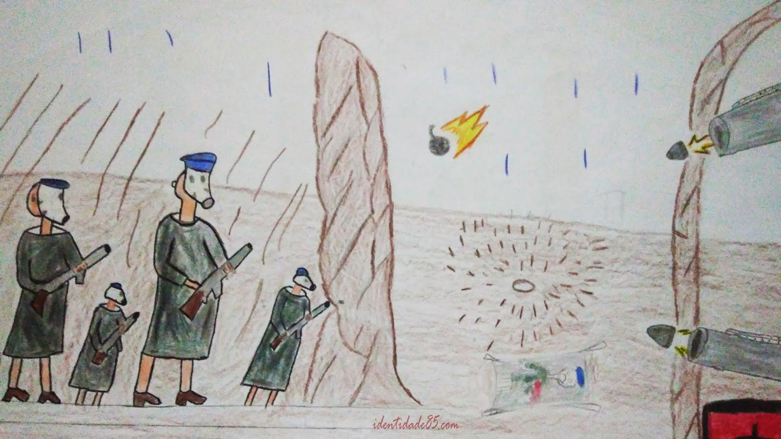 ATIVIDADE: Desenho conceitual de História | TRINCHEIRAS | sugestão de atividade avaliativa