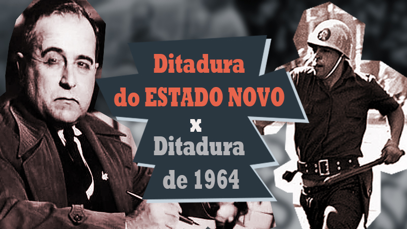Ditadura de Getúlio Vargas x Ditadura de 1964 | semelhanças e diferenças