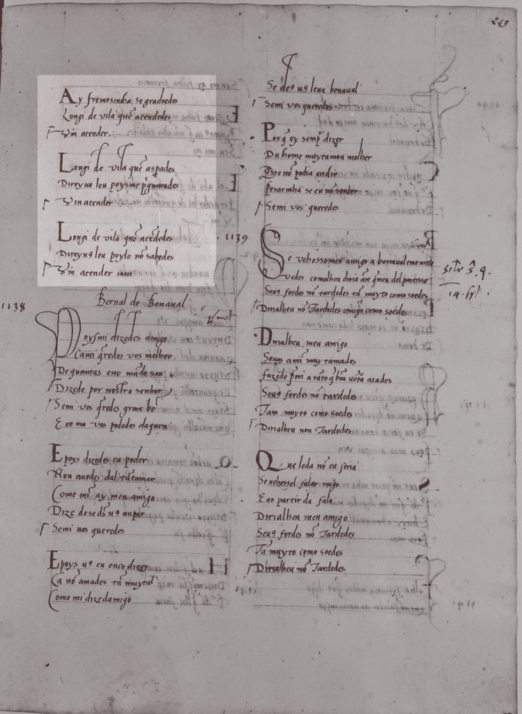 Ai fremosinha, se bem hajades