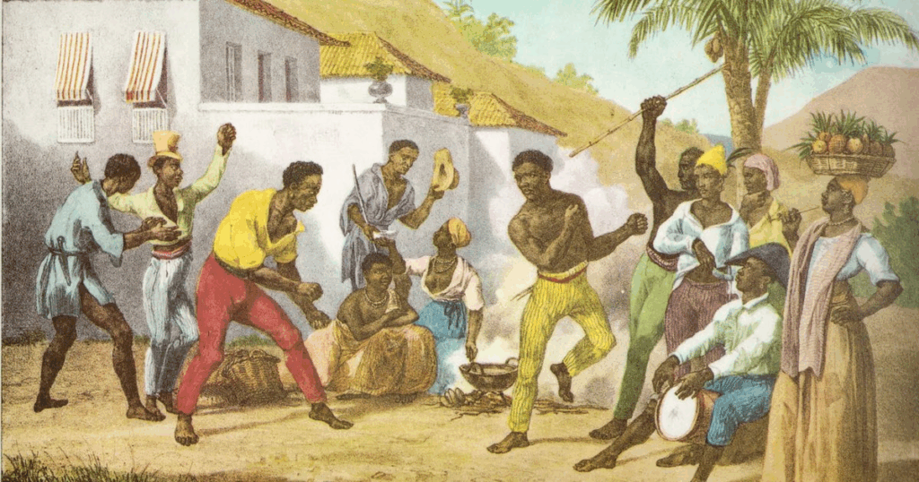 Roda de capoeira - pintura