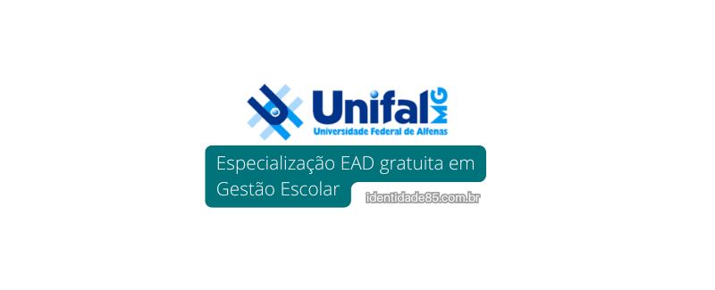 UNIFAL oferece especialização EAD gratuita em Gestão Escolar