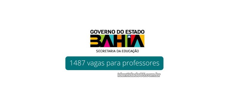 1487 vagas para professores