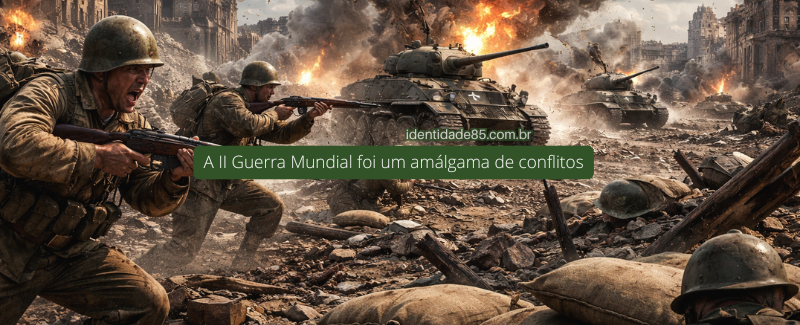 A Segunda Guerra Mundial foi um amálgama de conflitos