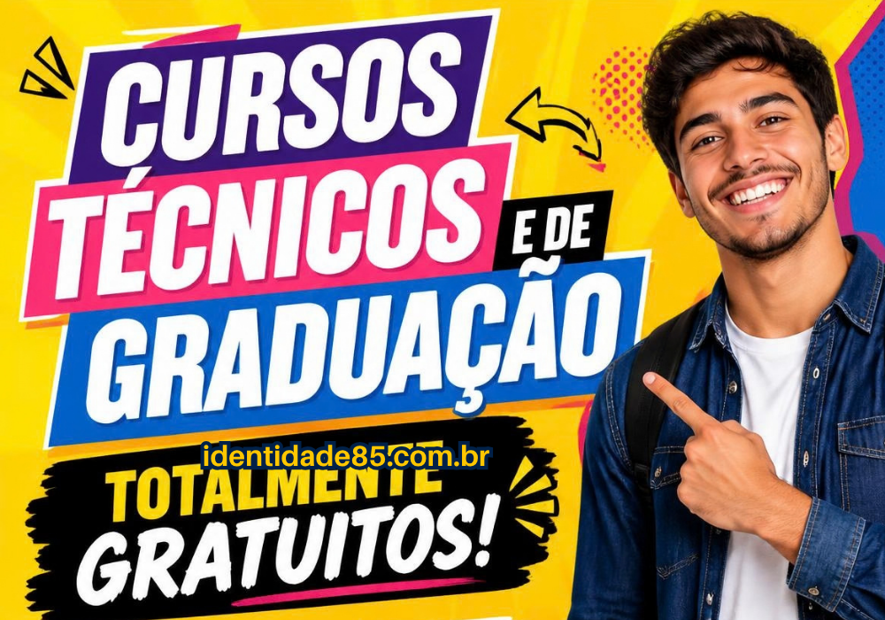 cursos técnicos e de graduação totalmente gratuitos