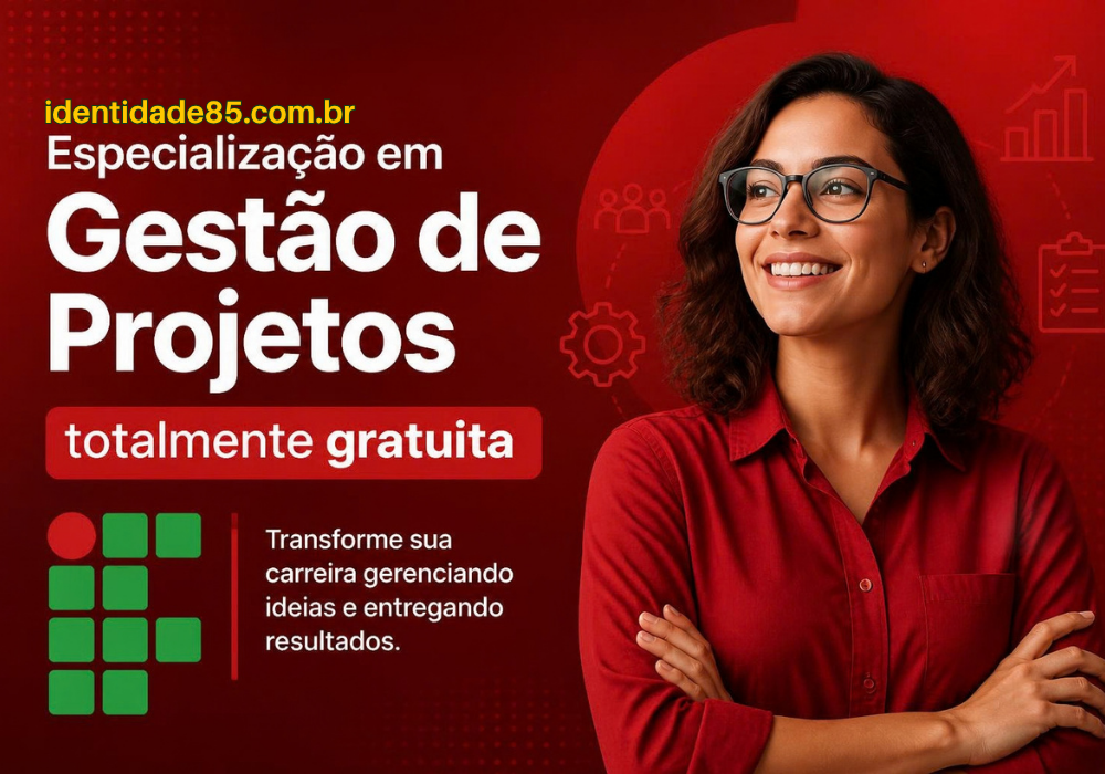 Especialização em Gestão de Projetos totalmente gratuita