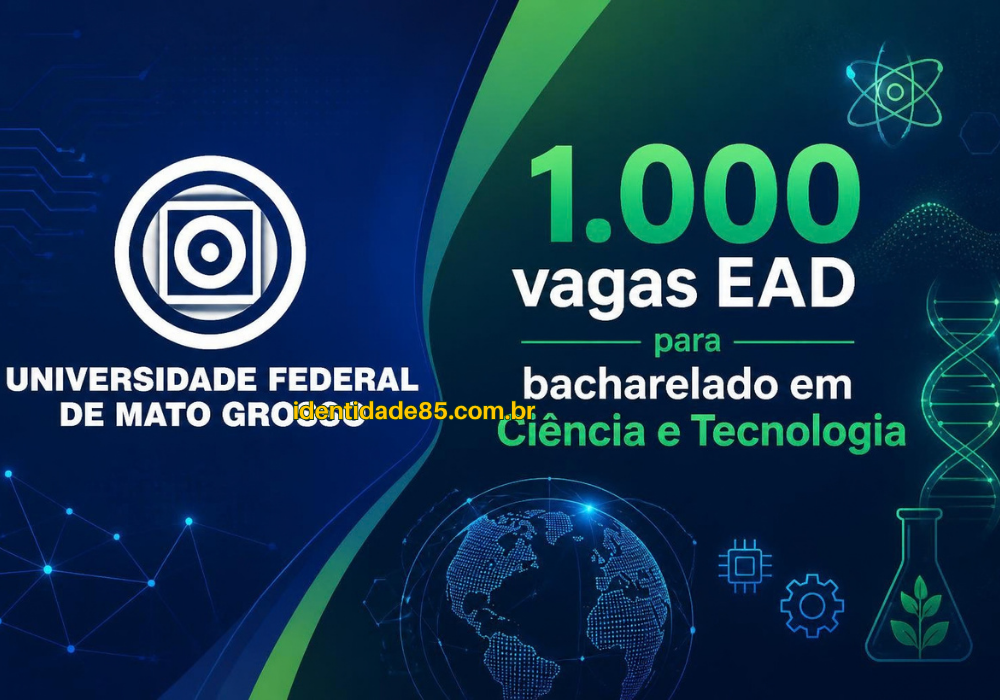 1.000 vagas EAD para bacharelado em Ciência e Tecnologia